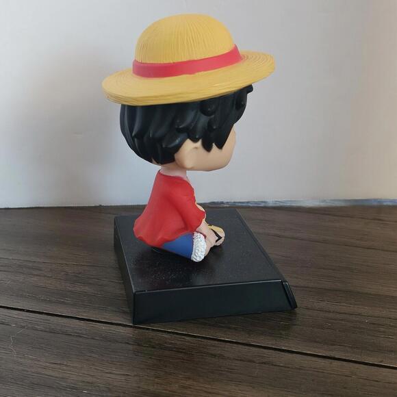 Super Hero Monkey D Luffy Bobblehead w/Mobile Holder for Car Dashboard Or Desk - Picture 6 of 12